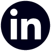 linkedin icon black